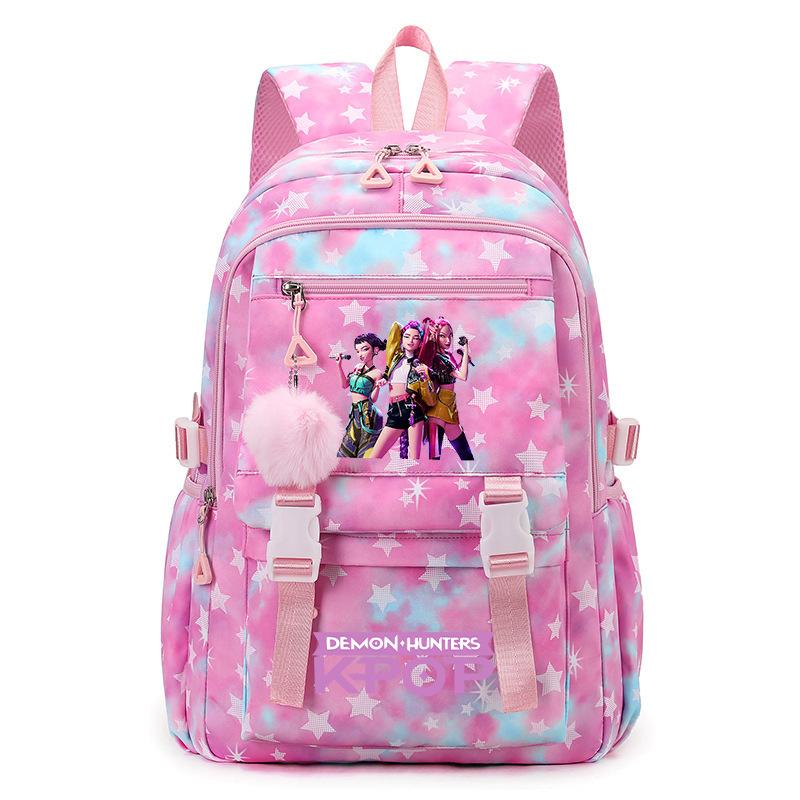 Zaino per Scuola Cartone Animato Kpop Studente Grande Capacità Zaino Ragazza Zaino Scolastico