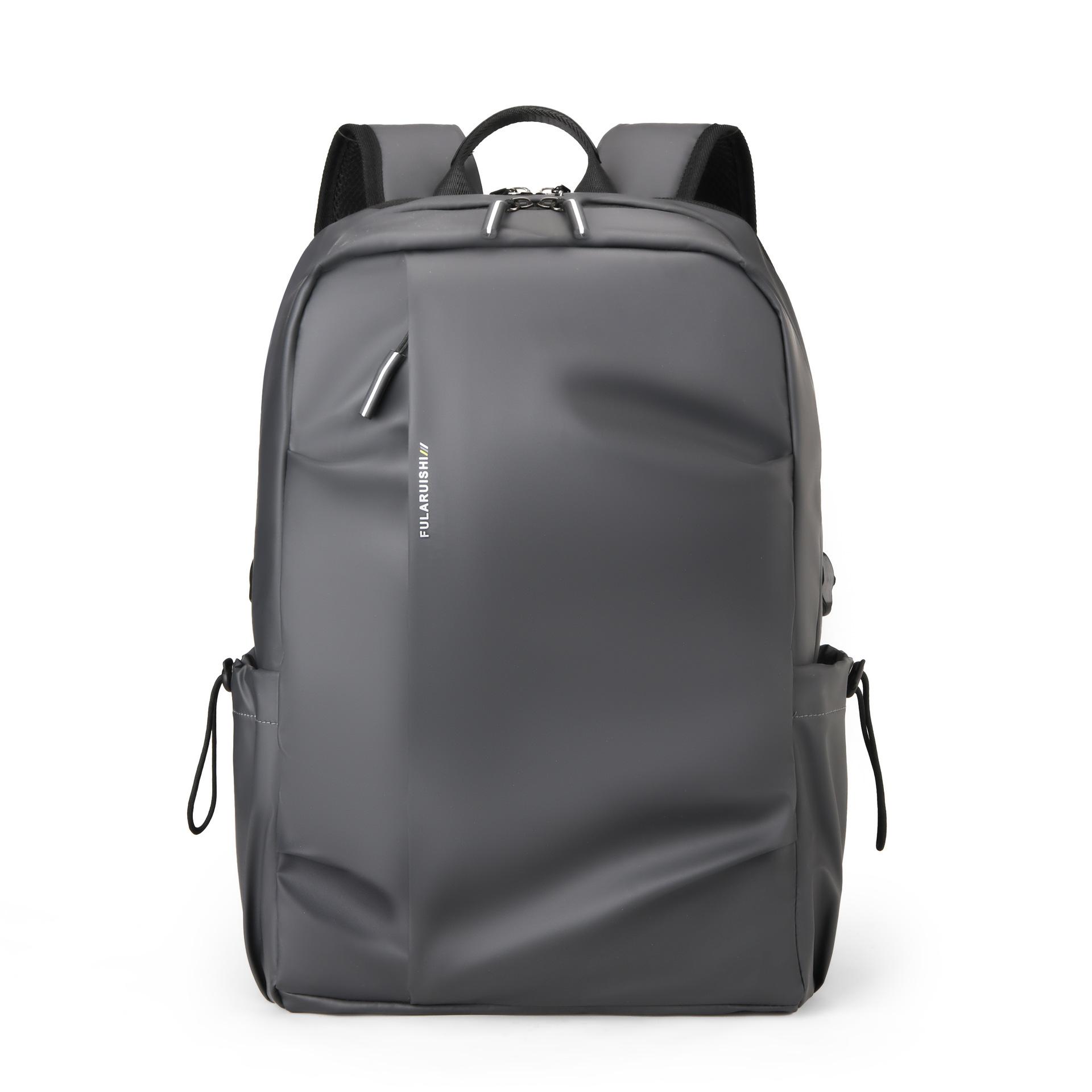Large Capacity Casual Simple Backpack Men S Multi-Functional Computer Backpack Outdoor Commuting Water-Proof Backpack серый