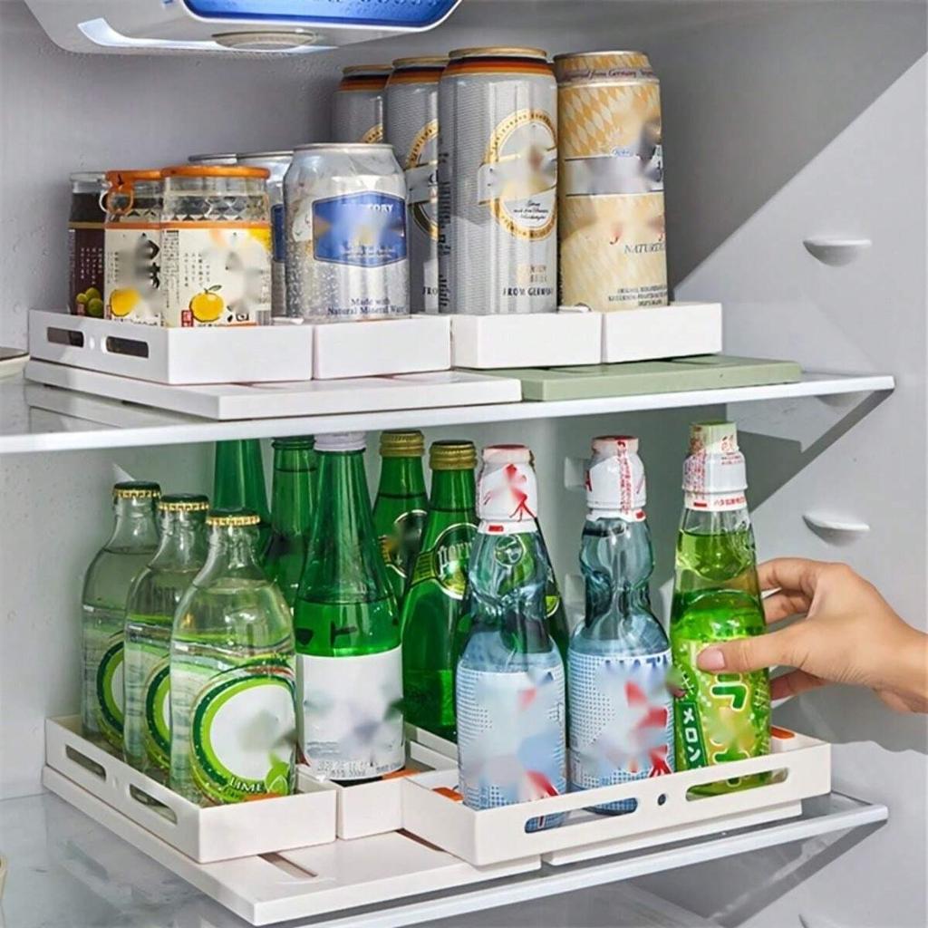 Gewürzregal-Organizer für Schrank Magnetisches Modulares Design 2 Doppelte Verstellbare Schiebe- & Drehbare Küchen-Organizer und Aufbewahrung