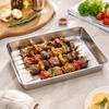 Gold Silver Multi-sizes Tray Stainless Steel BBQ Plate Durable Towel Tray  for Homes