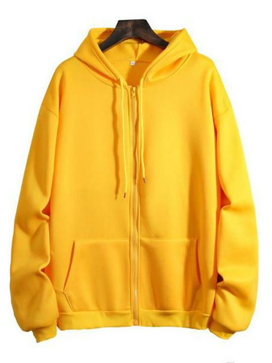 Men's and Women's Zipper Hoodie - 2025 Autumn/Winter Long Sleeve Loose Fit with Plus Velvet