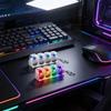 -Led Fidget Button 4Eys Keyboard Tester; Mechanical Keycap Toy For Stress Relief...