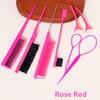 8pcs Hair Styling Comb set - Rake Combs,Rat-Tail Combs,Edge Brushes, Braiding Tools & Duckbill Clips, Special for real hair wigs