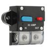 DC24V Circuit Breaker with Manual Reset Switch Short Circuit Protection for Car Boat Ships RV