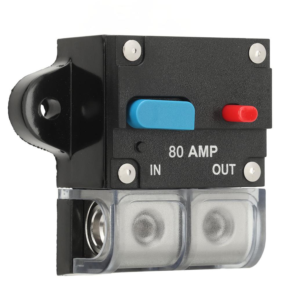 DC24V Circuit Breaker with Manual Reset Switch Short Circuit Protection for Car Boat Ships RV
