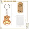 10/30Pcs Baby Shower Souvenirs Gift Organizer Bag with Bear Keychain Thank You Kraft Tag Girl Boy Birthday Party Favors for Guests