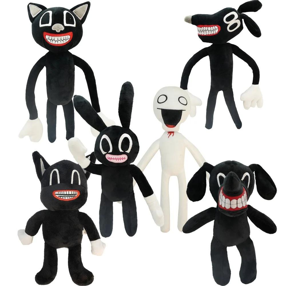 30-55cm Siren Head Plush Toy White Black Sirenhead Stuffed Doll Horror Character Figures Peluches Toys for Children Birthday Gif
