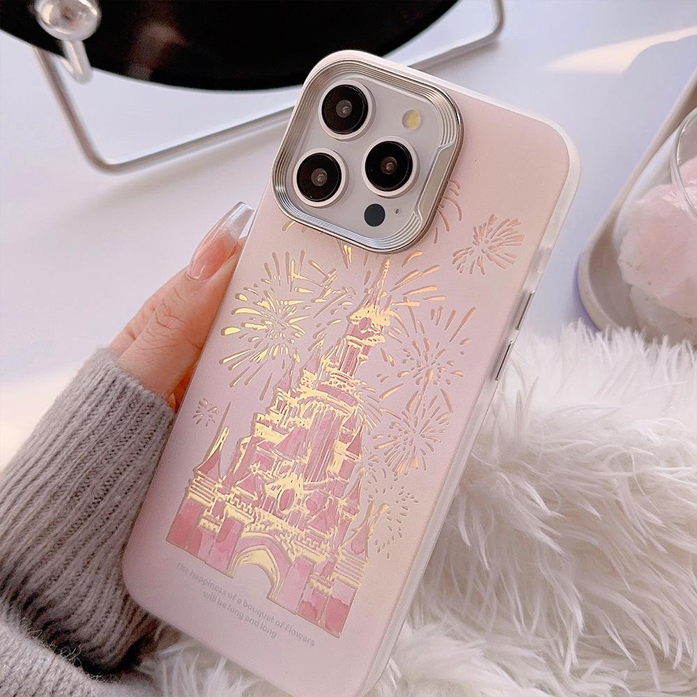 Dream Castle Fireworks Iphone15 for 14Promax Mobile Phone Case 16 Apple 13 Laser 11 Huawei Hard 14