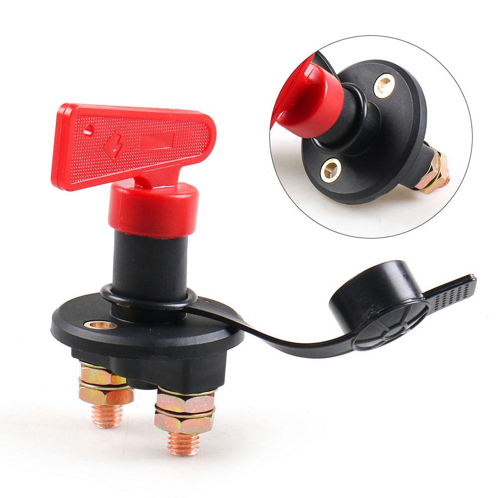 300A 12V 24V Red 2Key Cut Off Battery Main Kill Switch Vehicle Car Modify Isolator Disconnector Truck Boat Auto Car Power Switch