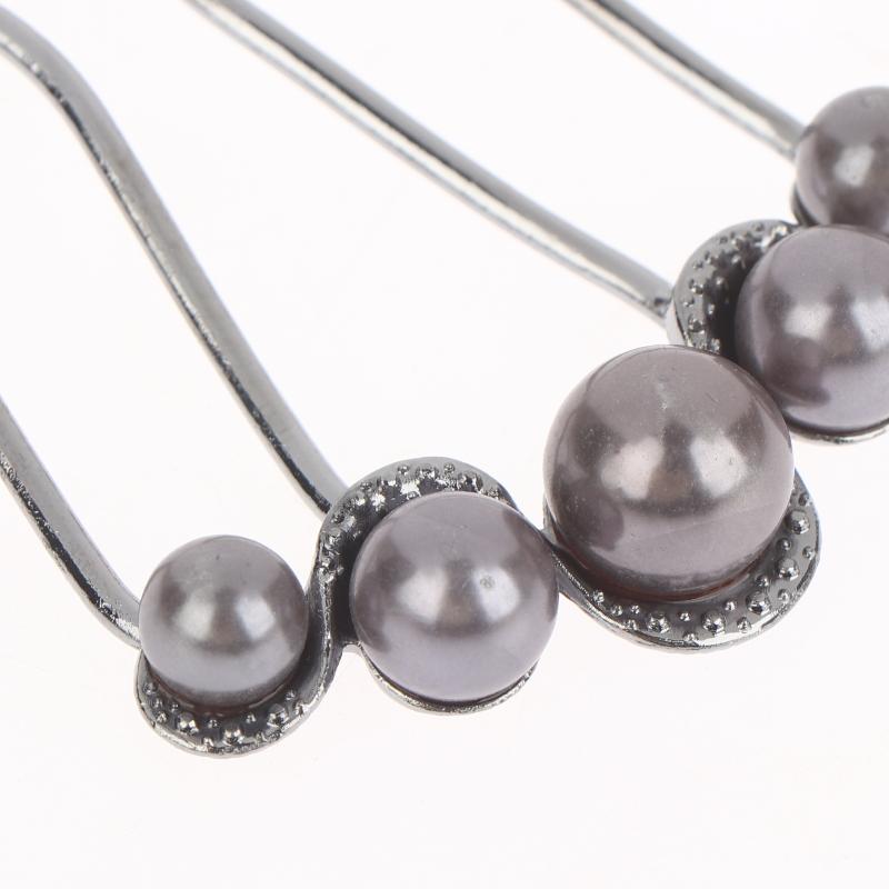 1Pcs Pearl Hair Fork Hair Clip Hairpins Metal U-Shaped Hair Sticks Combs Women Girl Hair Accessories Ornament Styling Tool