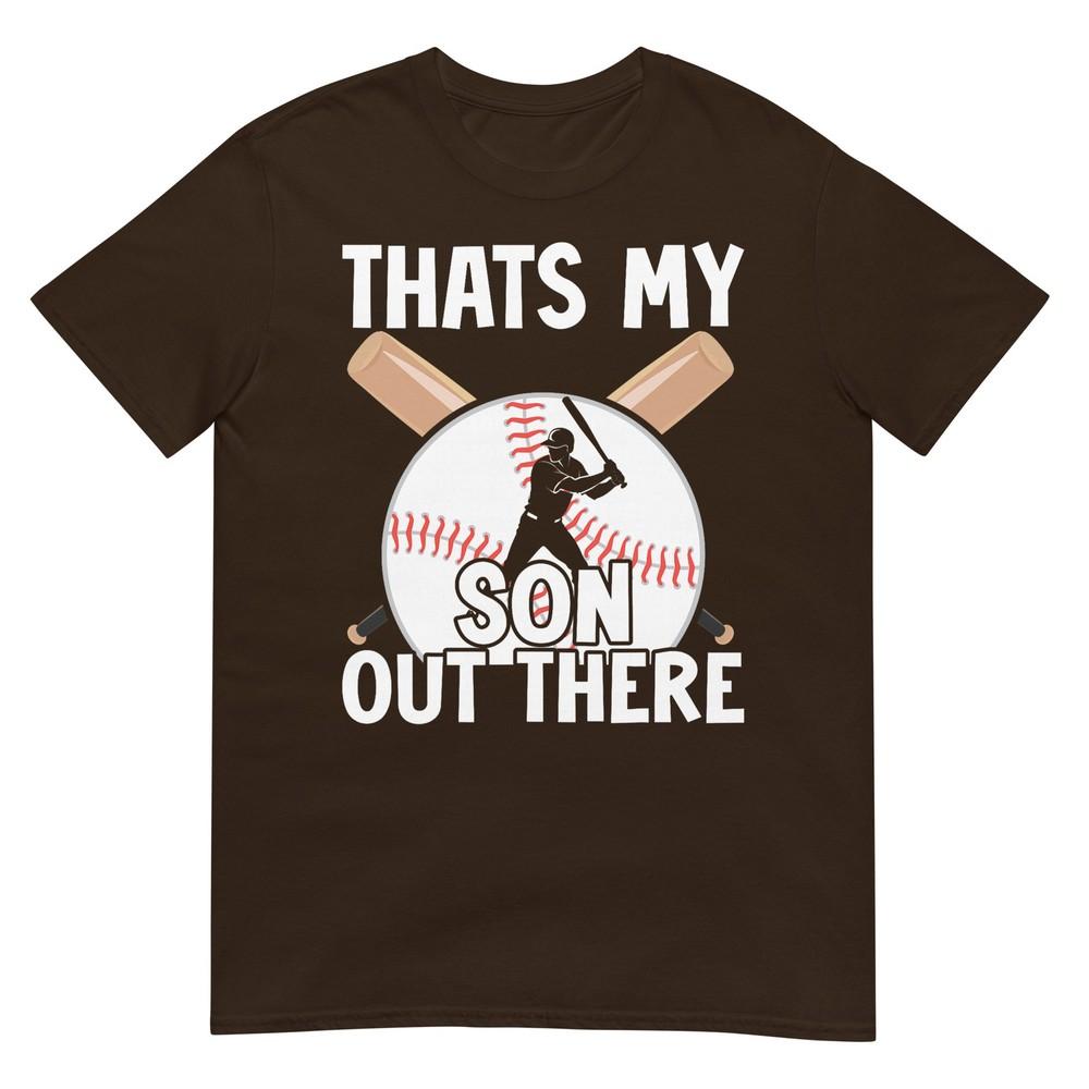 Thats My Son Out There Baseball Mom Dad Parents Graphic Tshirt