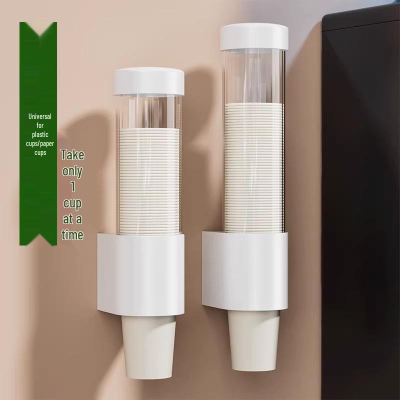 

Настенный диспенсер для одноразовых бумажных стаканчиков и полка для хранения White Short (Holds ~30 Cups)