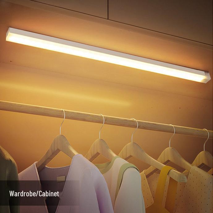 Smart LED Motion Sensor Cabinet Light - Rechargeable, Magnetic Wall Mount, Night Light