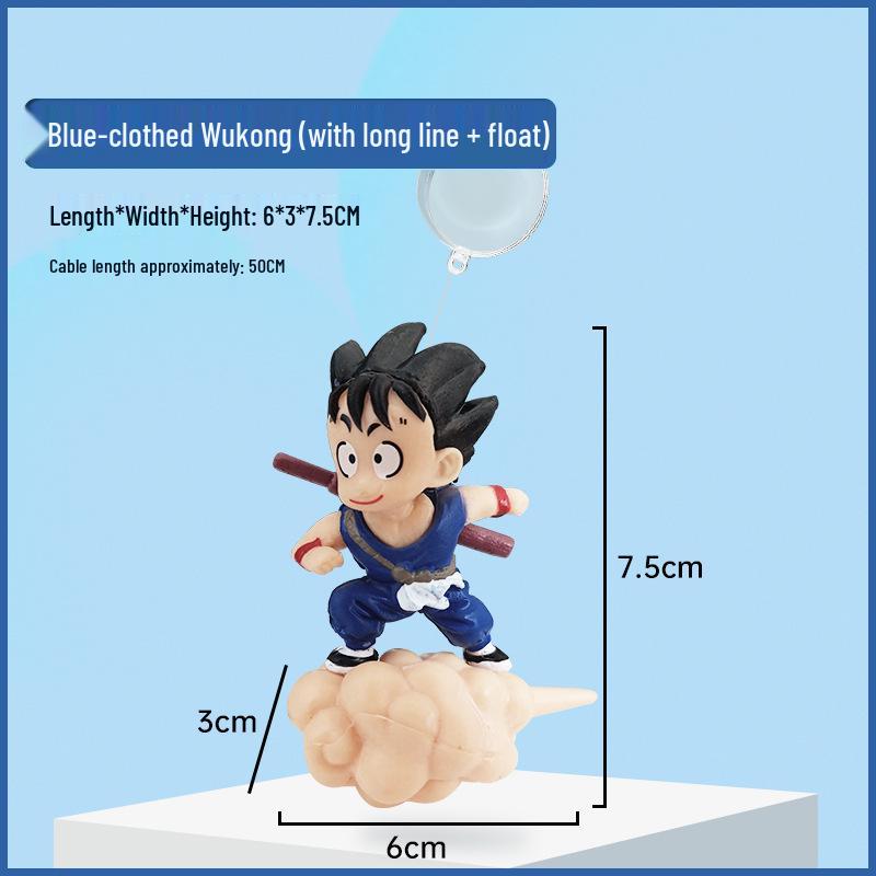 Sun Wukong Floating Fish Tank Ornaments: Creative Anime Diver Decor