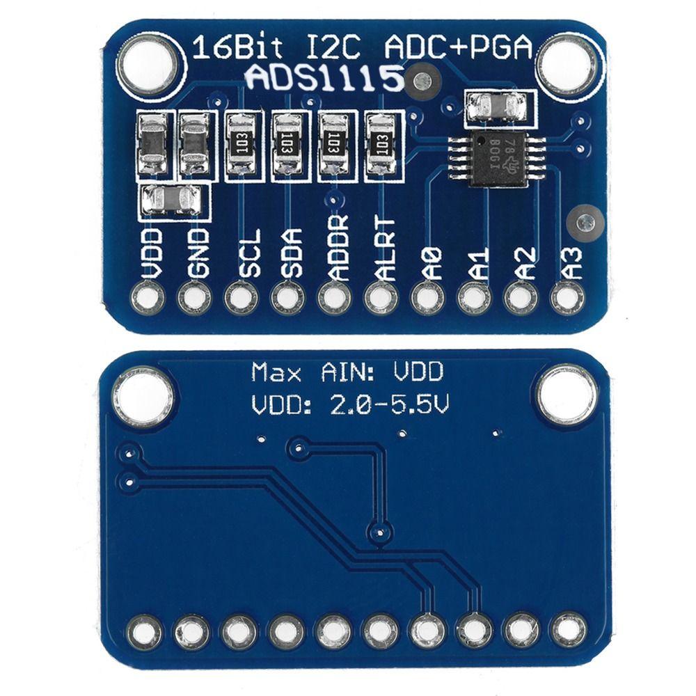 ADS1115 Analog To Digital Module 4 Input Channels 16Bit I2C Development Board  Electronic Projects