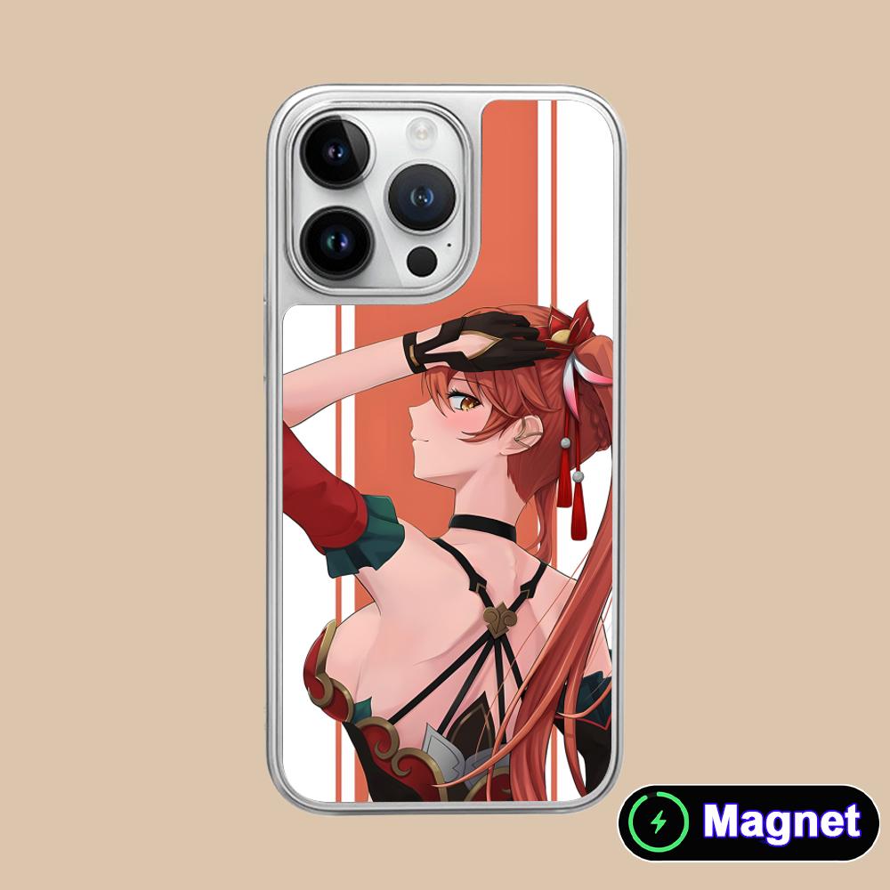 

HSR Guinaifen Silver Plating Magsafe Mobile Phone Case for iPhone 17 16 15 14 13 12 11 Air Pro Max Plus Colorful Cover iPhone 11