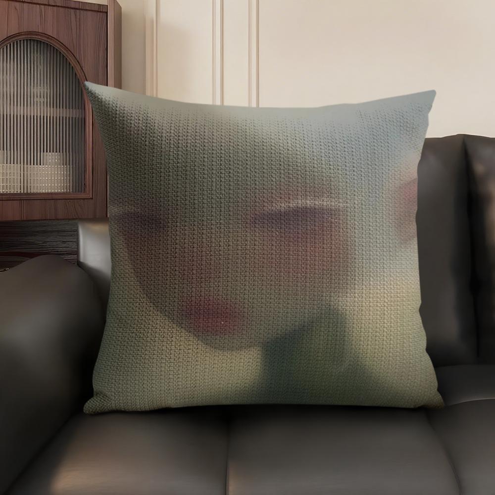 

Babes Cushion Cover Natural Linen Organic Fabric DoubleSided Printing Sofa Home Decor Breathable Environmentally Friendly 30x30cm