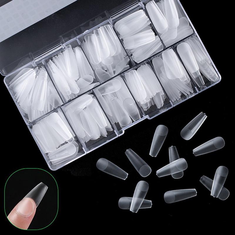 500Pcs/Box Nail Extension Tips False Full Tips Nails Diy Nail Art Fake Nail Tips Nail Polish Manicure Tool