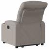 Electric Recliner Chair with Rising Function Taupe Fabric