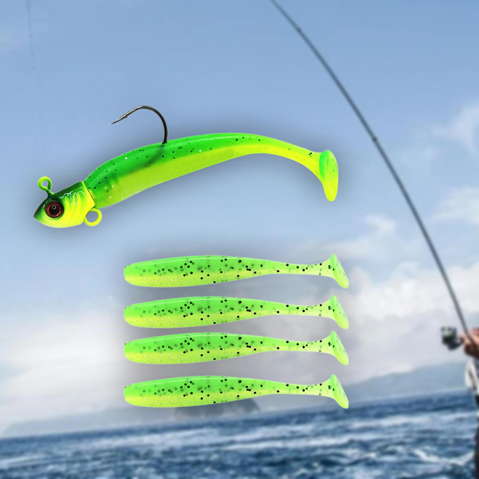 

Приманки для риболовлі. Штучні силіконові 3D Реалістичні Swimbaits Компактні тверді приманки з Green