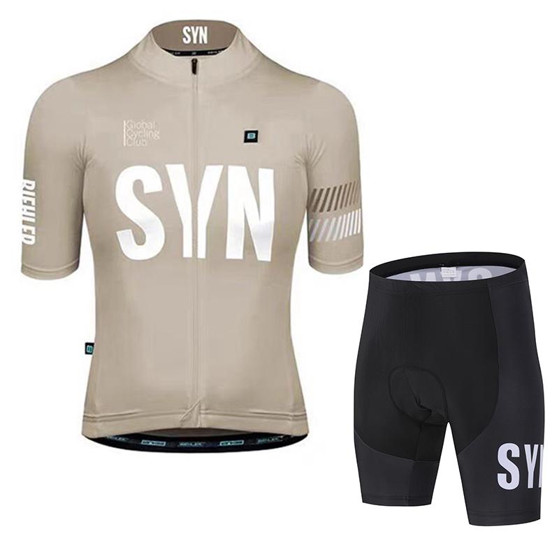 Road Bike Cycling Suit Summer Cycling Jersey Sponge Cushion Cycling Bib Polyester Fiber Bicycle Top 2026 Summer Breathable Cycling Suit