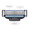 For Gillette Mach 3 Three Layer Ultra Thin Blade Shaver Replacement Head For Close Shaving Experience