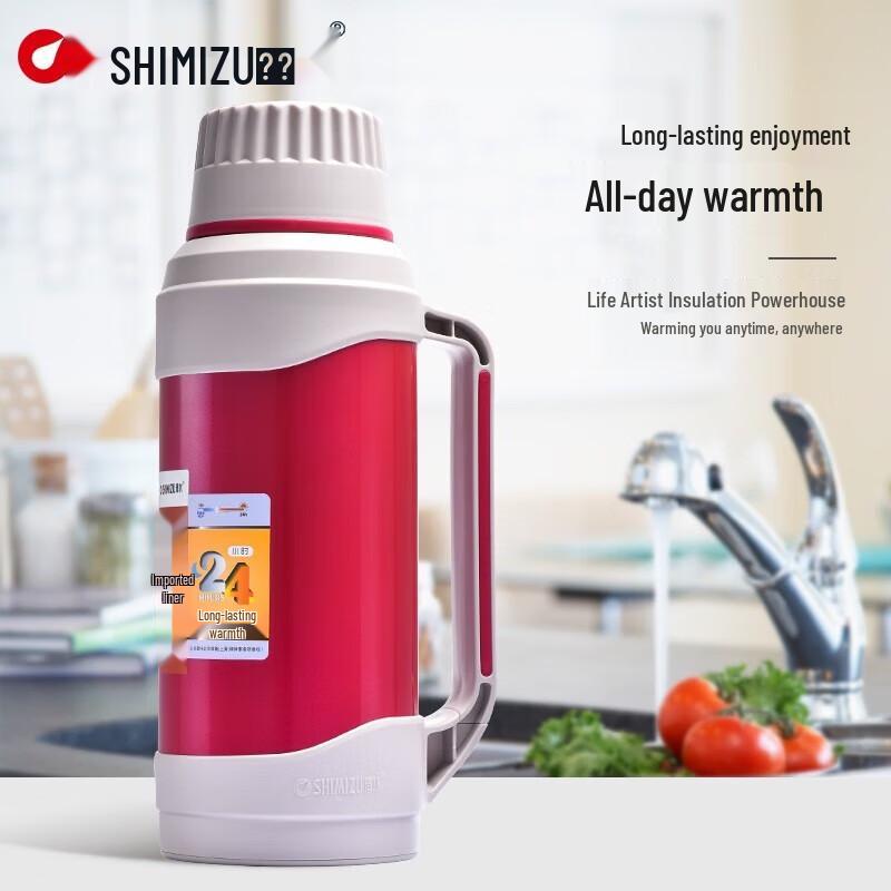 Household Stainless Steel Vacuum Flask with Glass Liner 2L