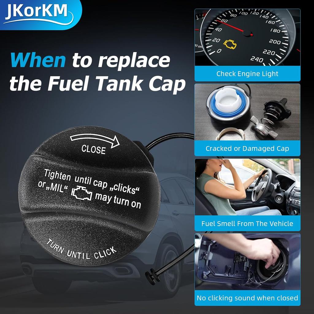 Gas Cap, Fuel Tank Cap Compatible with 2002-2018 Mini Cooper, BMW E39 E46 E60 E90 E92-128i 320i 325i 328i 328xi 330i 330xi X1 X3 X5 Z4 M3, More # OE