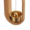 Door Bell Hanging Solid Wood Wear Resisting Adhesive Rustproof Creative Handcrafted Retro for Decor