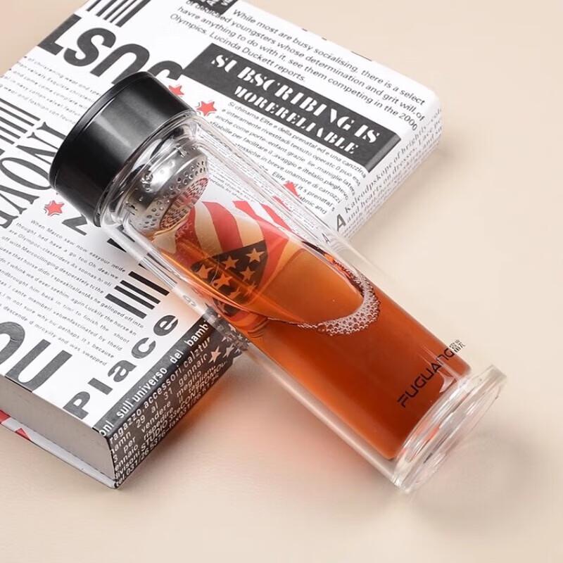 FUGUANG Yi Xiang Business Double-Layer Glass Tea Tumbler