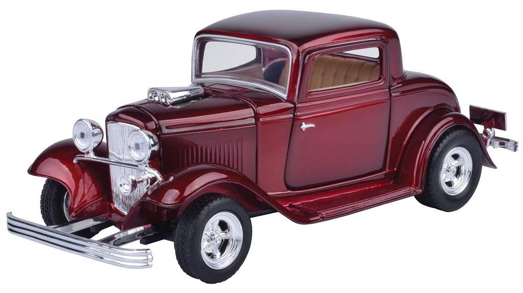 Premium American Classics 1932 Ford Coupe Black 1:24 Diecast Model Car Motormax Diecast Car Model 73251BK [Parallel Import]