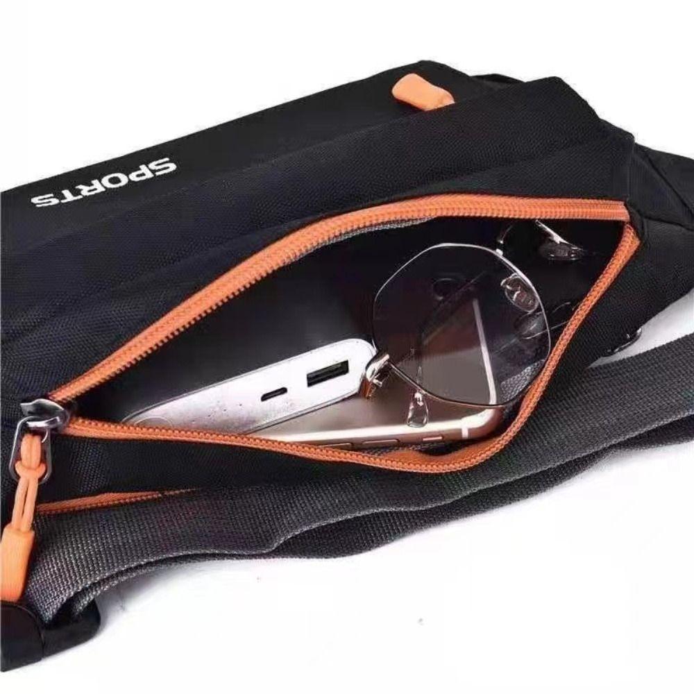 1Pc Waterproof Waist Bag Polyester Chest Bags Fashion Mobile Phone Holder Unisex