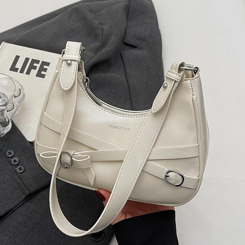 Korean High-end Temperament Spice Girl Style Underarm Dumpling Bag Fashionable Versatile Niche Design Single Shoulder Messenger Women's Bag