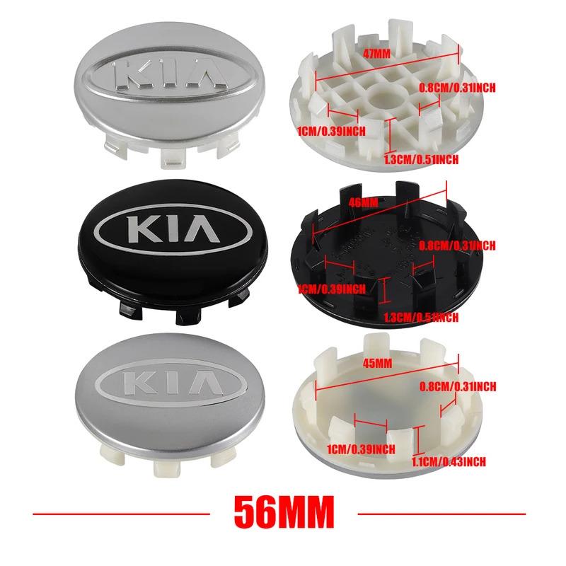 4pcs 56mm Car Wheel Center Hub Caps Auto Accessories For KIA K3 K5 Rio Sportage Ceed 3 4 K6 Picanto Optima Sorento Sorento KX1
