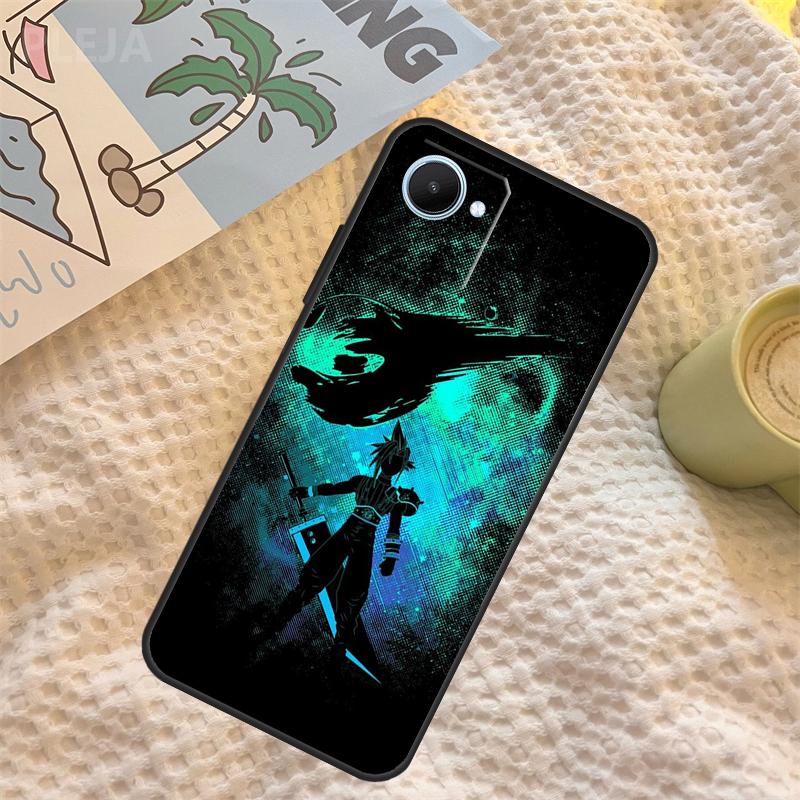FINAL FANTASY Cloud Strife Case For Realme C55 C71 C67 C51 C75 C63 C61 C65 C53 C35 11 12 13 14 Pro Plus GT6 GT7 15 Pro