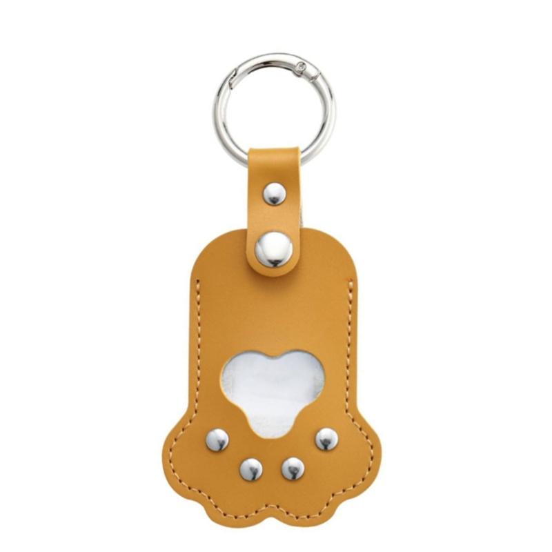 Pet Furs Memorial Keychains Dog Cats Hair Keepsakes Holder Engraved Pet Loss Gift Pet Hair Container Keyring Keepsakes