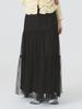 Ray Beams Women's Tulle Tiered Skirt, Black 1