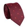 Narrow 6cm Wide Flower [Laquest] Tie, Business/Casual, (Red (005))