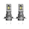 2Pcs 20000LM H7 LED Headlight Bulb LED Canbus 12V 60W LED Fog Light Wireless Mini Size Auto Lamp 6000K White Plug and Play