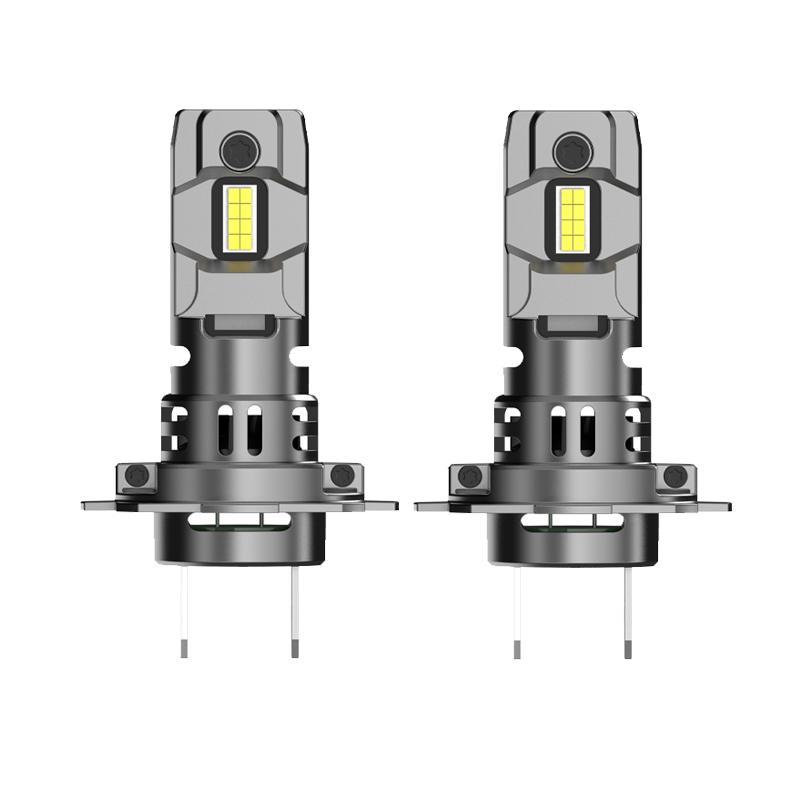 2Pcs 20000LM H7 LED Headlight Bulb LED Canbus 12V 60W LED Fog Light Wireless Mini Size Auto Lamp 6000K White Plug and Play