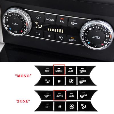 Araba Merkezi Konsol Klima AC Düğmesi Sticker Mercedes Benz C Sınıfı W204 GLK X204 Otomobil İç Aksesuarları İçin Uygun