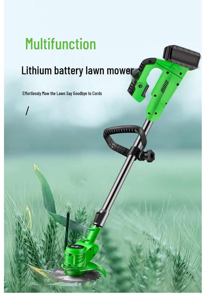 Bürstenloser Elektrischer Rasenmäher und Handlicher Lithium-Akku-Trimmer