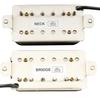 Musiclily Pro Alnico 5 Humbucker PU Set for Electric Black LP-OBLA Open-Type Pickups, Neck/Bridge 7.5K/8.8K Guitar,