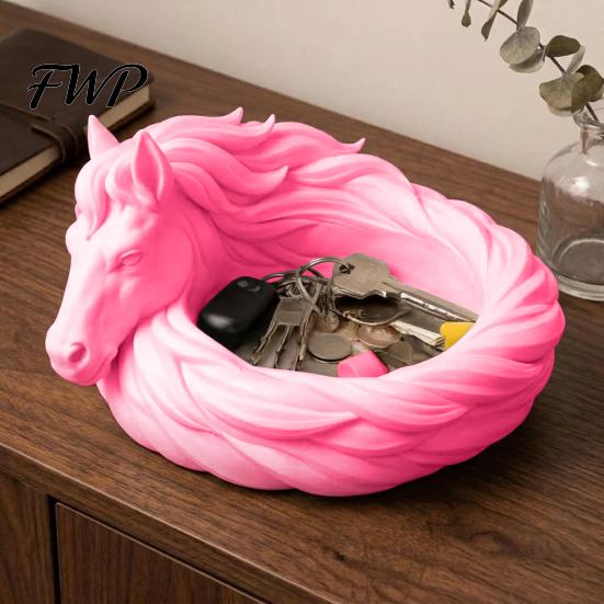 Waterproof Storage Tray Catchall Bowl, Horse Elephant Fox Cat Shape Tray, Easy To Clean Scratch-Proof Large Capacity Organizer, for Keys Headphones