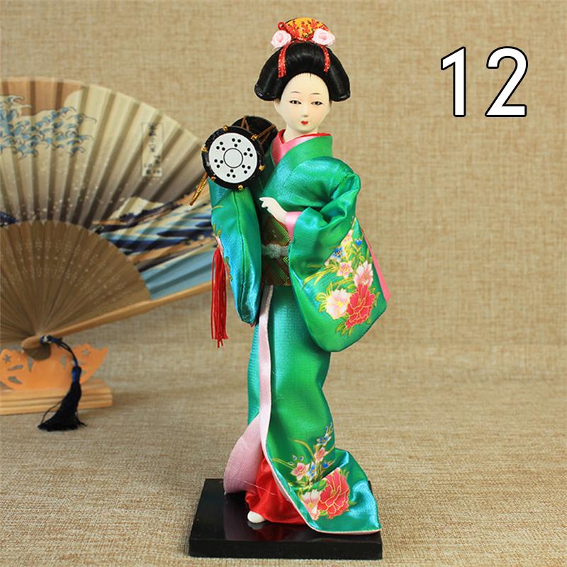 Krásné japonské figurky gejš Panenky s krásným kimonem Domácí dekorace na plochu Miniatury Kolekce ozdob z gejš Dárek