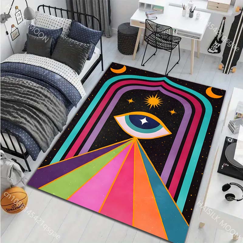 17 Styles Witchy Eye Painting Carpet for Living Room Bedroom Sofa Doormat Decor Sofa Table Area Rug Non-slip Floor Mat