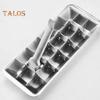 Stainless Steel Ice Cube Trays 18-Slot Ice Cube Mold with Easy Release Handle Removable Ice Maker for Bars Kitchens