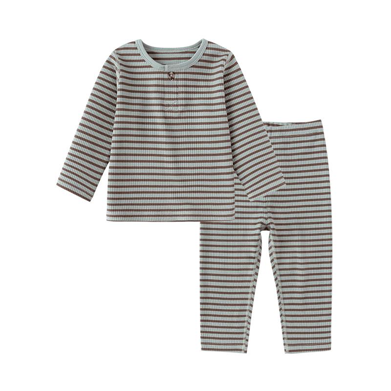 

Babylove Striped Thermal Pajama Set 110