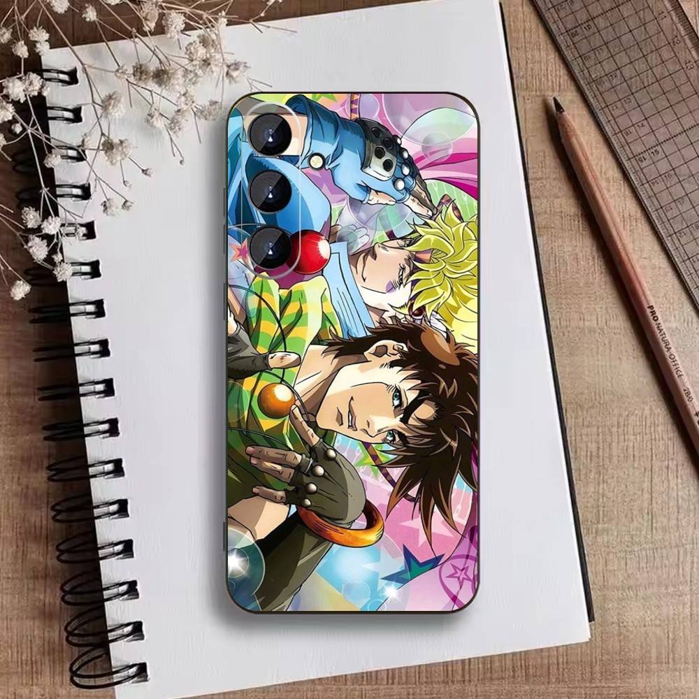 K-Anime Jojos Bizarres Adventures Phone Case For Samsung Galaxy A73,A72,A71,A70,A52,A51 Others Soft Black Cover