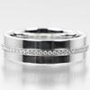 TIFFANY&Co. Wide T Ring K18 white gold/diamond #5.4(US Size) 6.92g Women Used